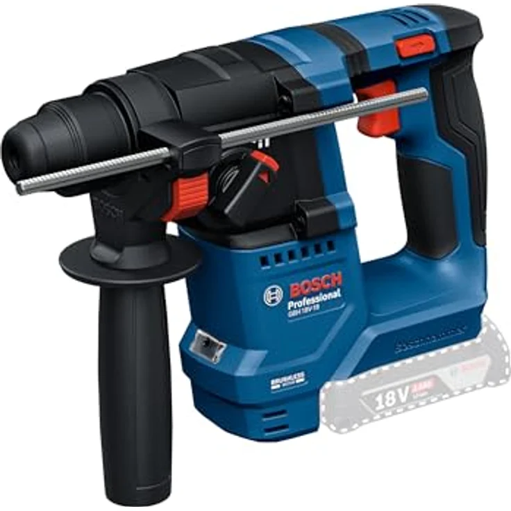 Bosch GBH 18V-18, Akku-Bohrhammer mit SDS plus, KickBack Control, bürstenloser Motor, 18V-2,0-Ah Akku, Vibration Control – Bild 1