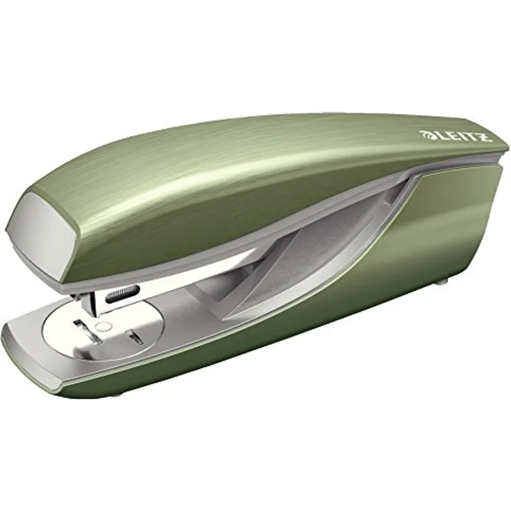 Leitz Büroheftgerät aus Metall, Für 30 Blatt, Inkl. Heftklammern, Ergonomisches Design, Seladon Grün, Style-Serie, 55620053