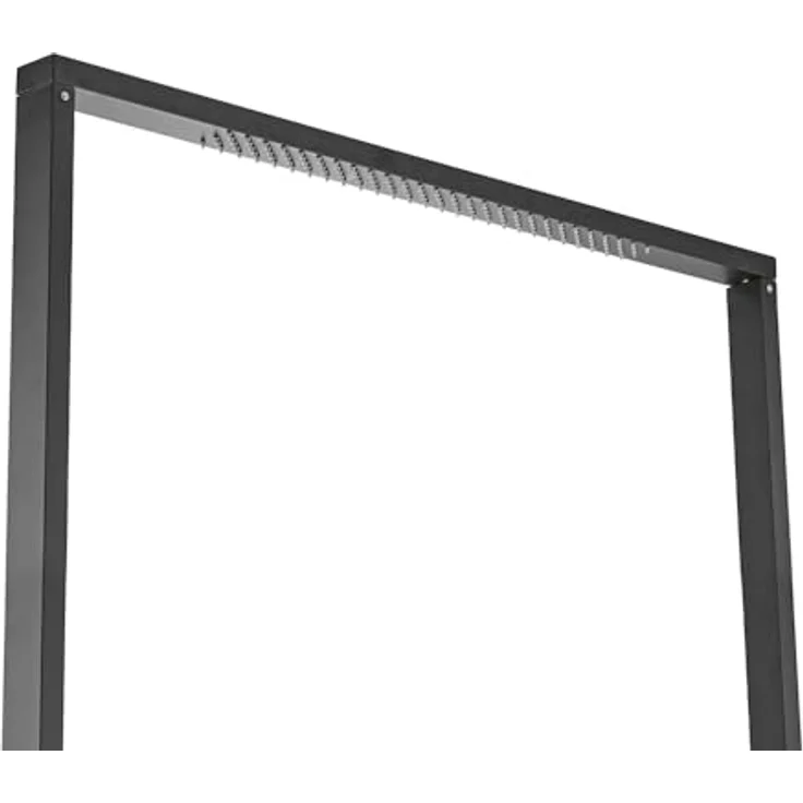 HOME DELUXE Solardusche mit Bodenplatte PAROS - 110 x 76 x 219 cm, inkl. 40l Wassertank, Fußdusche, Gartendusche, Pooldusche - Schwarz – Bild 5