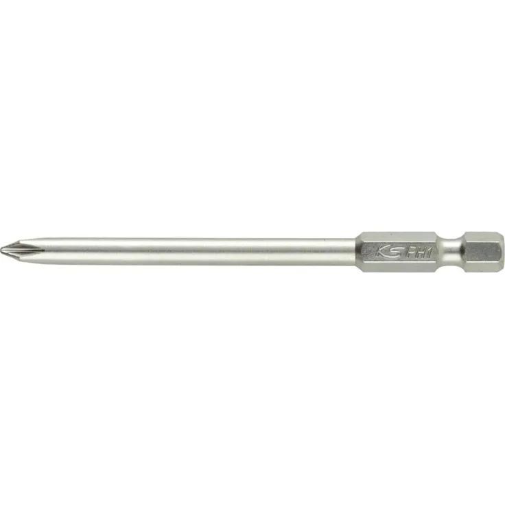 KSTOOLS 1/4' Kreuz-Schlitz-Bit PH 1, 89mm lang aus S2 Spezialstahl, hohe Stabilität