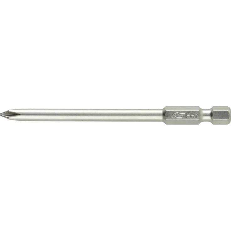 KSTOOLS 1/4' Kreuz-Schlitz-Bit PH 1, 89mm lang aus S2 Spezialstahl, hohe Stabilität