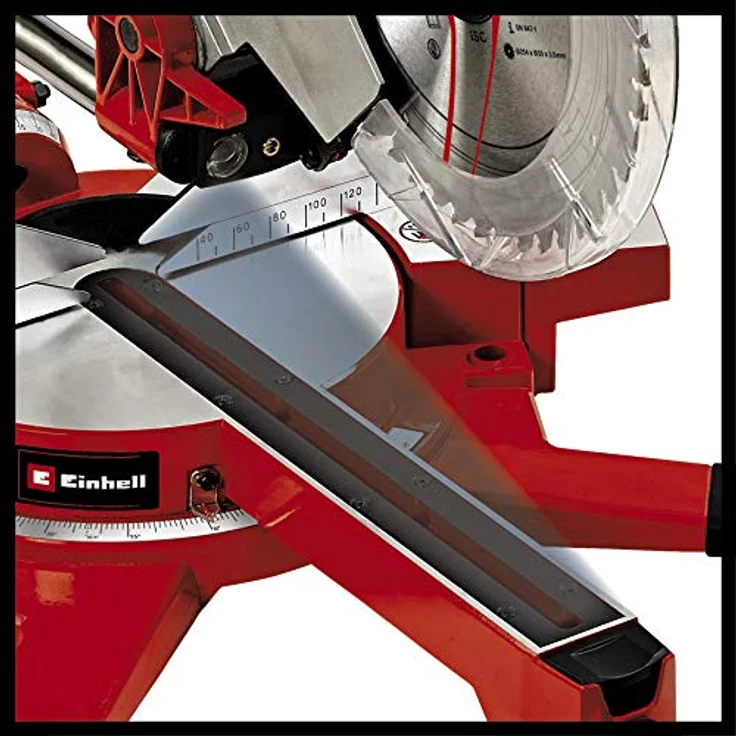 Einhell Zug Kapp Gehrungssäge TE-SM 2534 Dual (1800 W, Sägeblatt Ø 250 mm, Schnittbreite 310 mm, Softstart, schwenkbarer Sägekopf, Laser, LED-Licht) – Bild 6