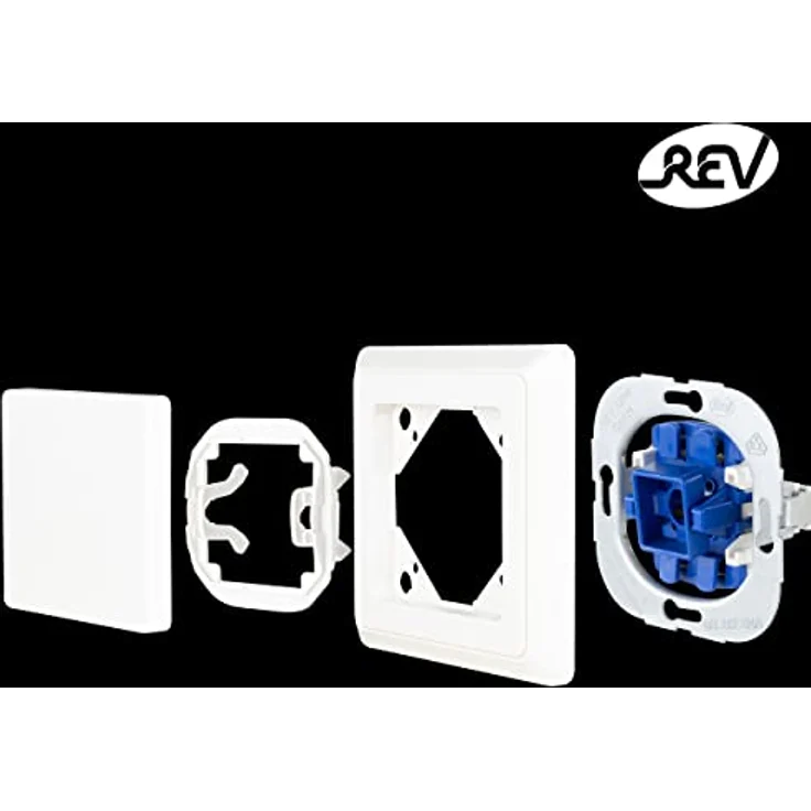 REV PrimaLuxe SET, Weiss, Serienschalter + Rahmen – Bild 5