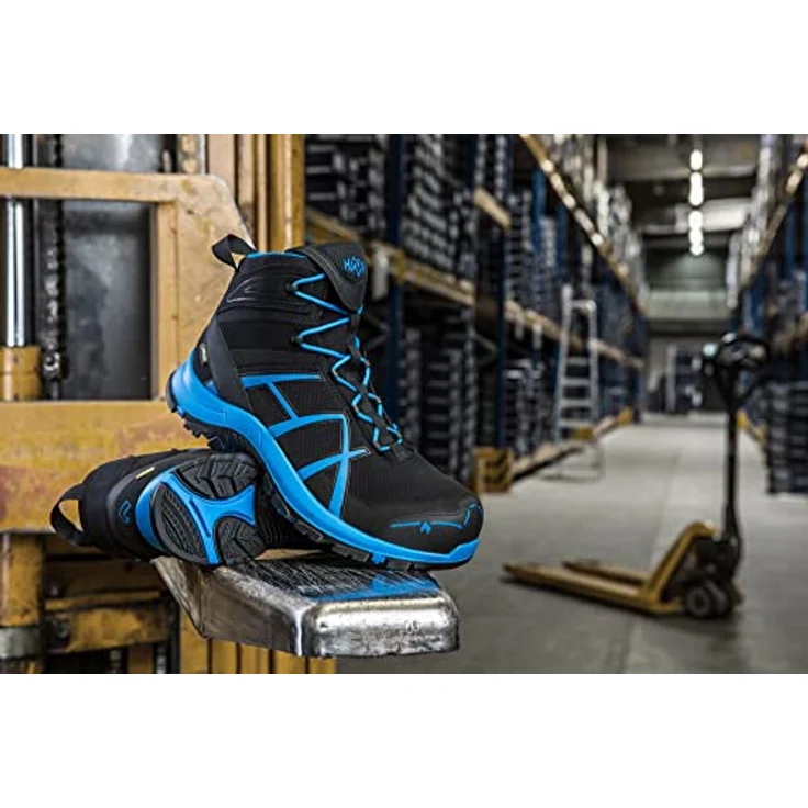 haix Black Eagle Safety 40 mid black/blue Arbeitsschuh mit GORE-TEX® Extended – Bild 4