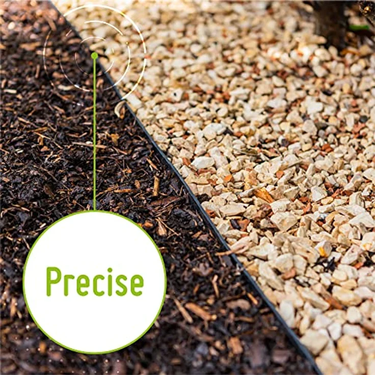 TerraUno - Kunststoff Rasenkante 12 Meter - Breite 120mm I Stärke 3mm I Rasenabgrenzung & Beeteinfassung I Flexible Rasenkante aus Kunststoff mit verstärktem Profil für stabilen Halt – Bild 2