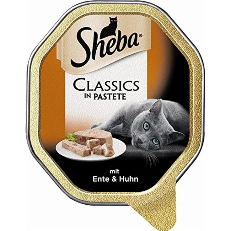 Sheba Classics mit Ente & Huhn 22 x 85g Katzenfutter nass