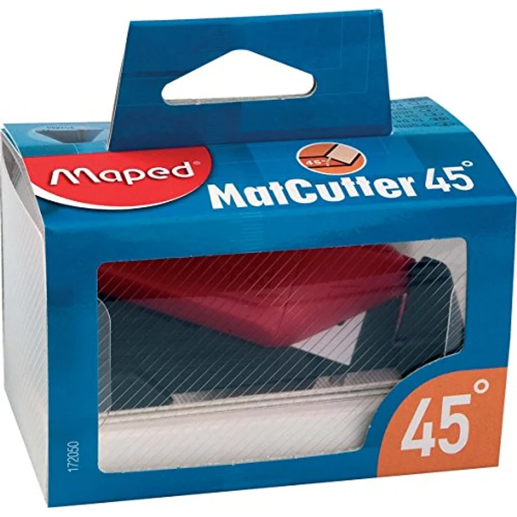 MAPED MatCutter 45 Grad, Cutter Schneidwerkzeug für schräge Schnitte, inkl. 5 Klingen – Bild 2