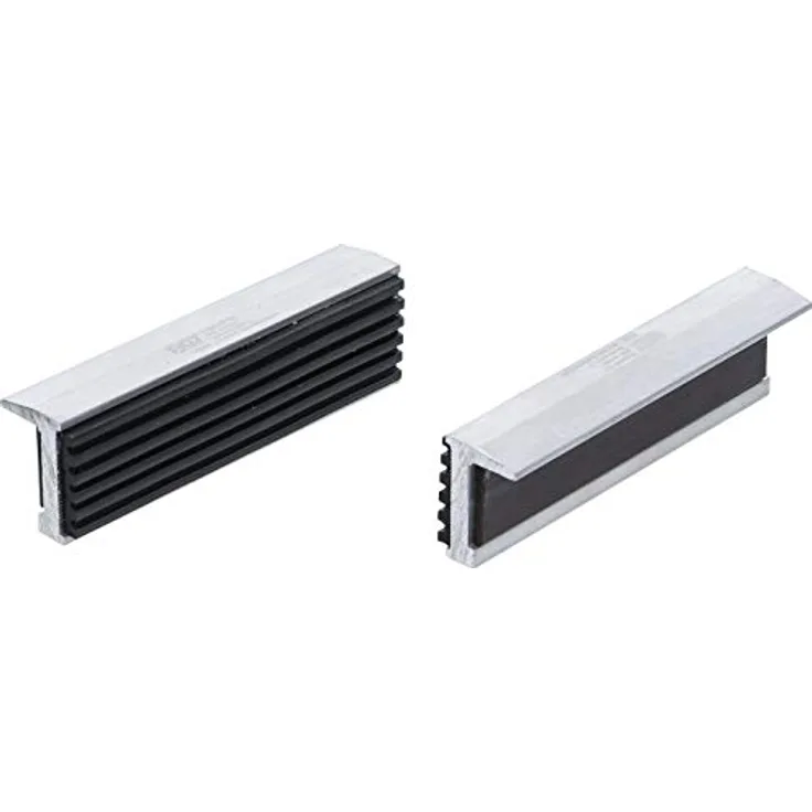 BGS 6795 | Schraubstock-Schutzbacken | Aluminium | Breite 100 mm | 2-tlg. | mit Magnet | Alu | Schonbacken