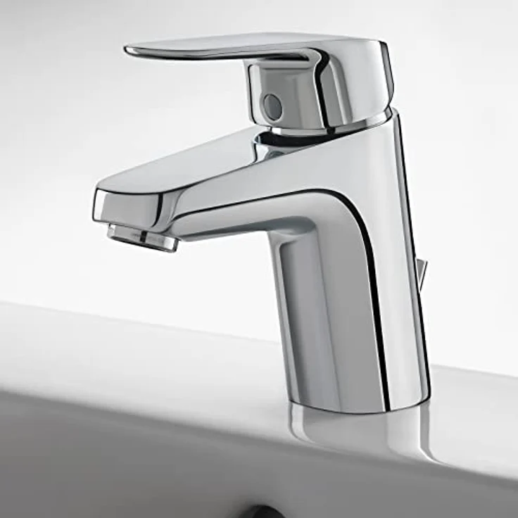 Ideal Standard CeraFlex Waschtischarmatur B1708AA, Chrom mit Metallablaufgarnitur und starrem Gussauslauf – Bild 4