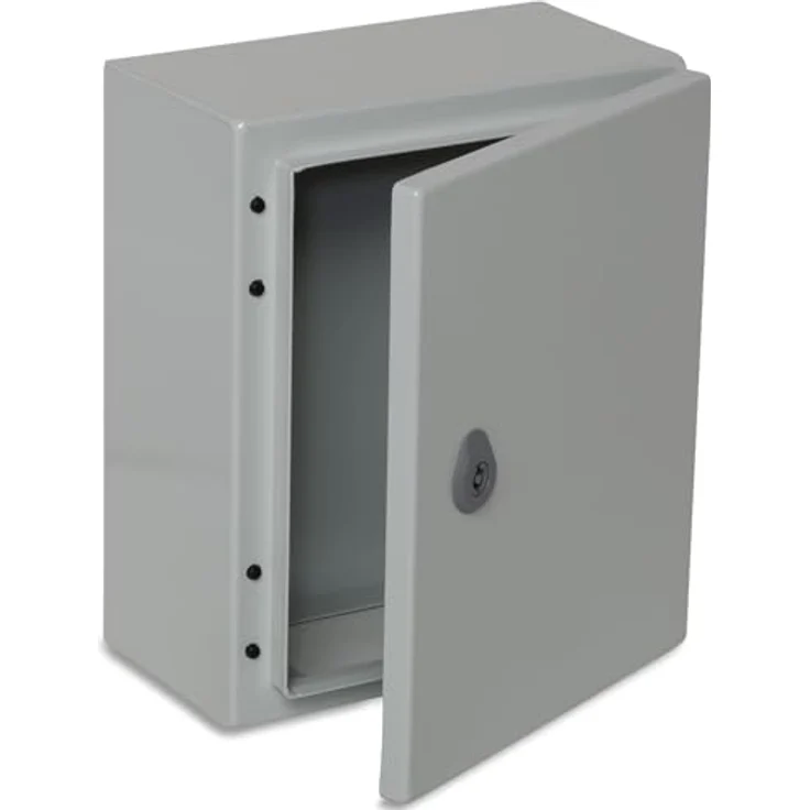 BOXEXPERT® Verteilerkasten außen IP66, wasserdicht, Stahlblech, 300x250x150mm, Serie Treva, sicherer Schutz vor Witterungseinflüssen – Bild 1