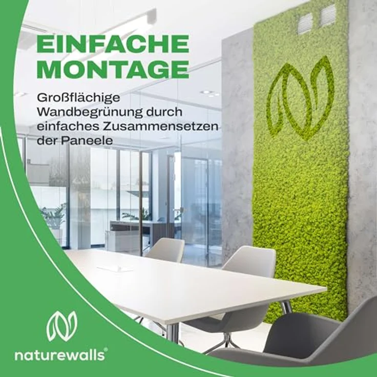 naturewalls Moospaneel - Mooswand DIY - Moosplatte aus echtem Islandmoos Pflanzenbild Premium 25x25cm, Küche - Preisvergleich – Bild 3
