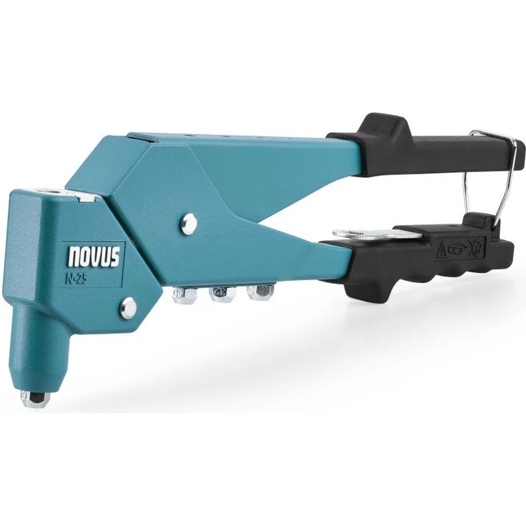 NOVUS Blindnietzange N-25 Blue, 360° Schwenkkopf, Aluminium, für Blindniete bis 4,8 mm