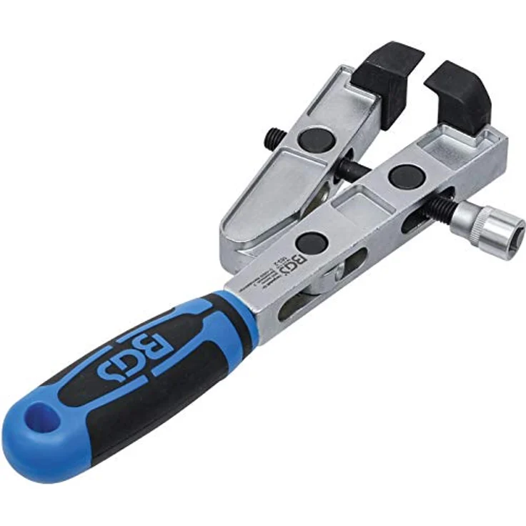 BGS 163-2, Achsmanschetten-Klemmen-Zange mit 90° abgewinkelten Spannbacken, Chrom-Molybdän-Stahl, Innenvierkant-Antrieb 10 mm, max. Spannbereich 42 mm, Drehmomentbetrieb – Bild 5