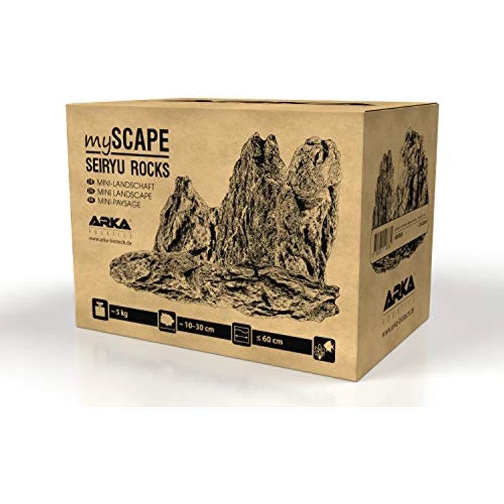 ARKA mySCAPE-Rocks Seiryu | Mini-Landschaft | Natur Aquarium Steine für einzigartige Aquascapes im Süßwasser Aquarium & Aufbauten in jedem Terrarium | Ca. 10-30 cm | Ideal zu bepflanzen | Inhalt: 5 kg – Bild 4