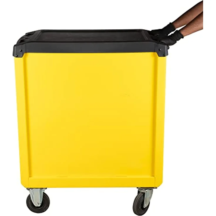 Stanley Werkstattwagen 5 Schubladen, unbestückt, strapazierfähige Arbeitsplatte, belastbar bis 300kg, mit Anti-Rutsch Einlagen und größeren Rollen – Bild 5