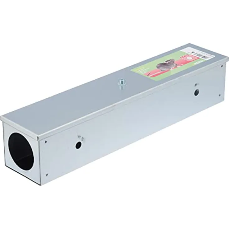 Köderstation Köderbox 40 cm verzinkt aus Metall für Ratten Mäuse für Köder