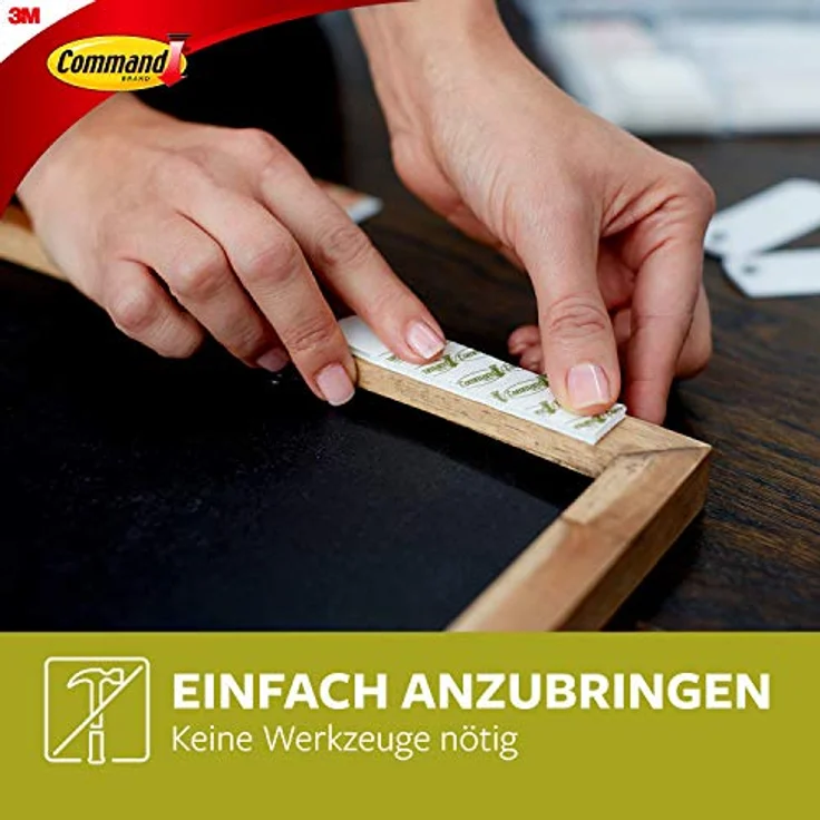 3M Command Bilder-Montage Strips Weiß Inhalt: 4 Paar - Preisvergleich – Bild 5