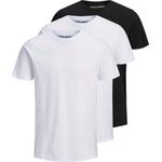 Jack & Jones Rundhalsshirt JJEORGANIC BASIC TEE SS O-NE 3PK MP NOOS - 3er Pack, angenehm weicher Single Jerseystoff aus Baumwolle