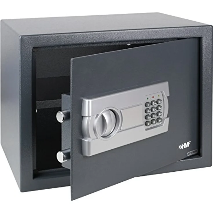 HMF Tresor Safe Möbeltresor Elektronikschloss 380 x 300 x 300 mm – Bild 1