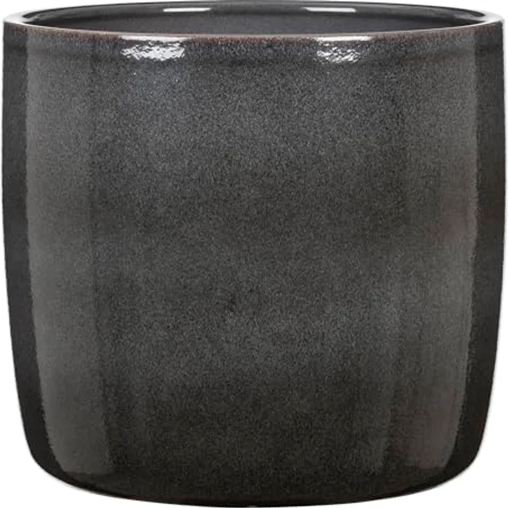 Scheurich Solido, Keramik Blumentopf in Mystic Grey, 21,2 cm Durchmesser, 19,3 cm hoch, 5,6 l Volumen – Bild 1
