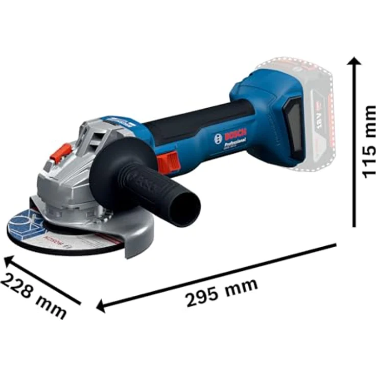 Bosch Professional Akku-Winkelschleifer »GWS 18V-8«, kabelloses Modell mit 800 W Leistung – Bild 7