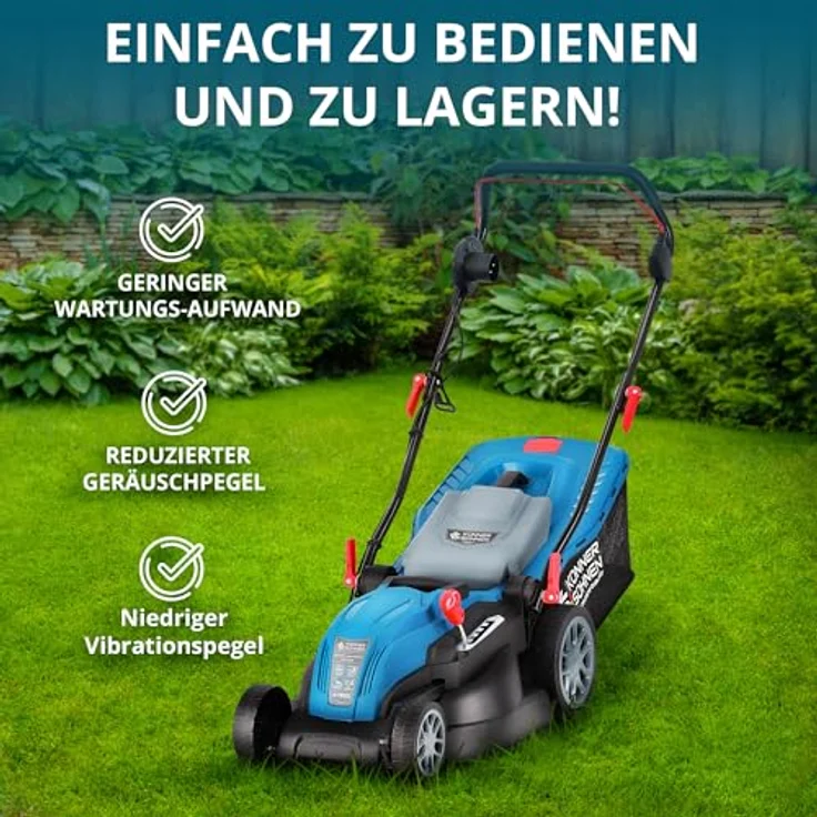 Könner & Söhnen Elektro-Rasenmäher KS 42LM, 1.800 W, Schnittbreite 42 cm, 3-in-1-Funktion, höhenverstellbar – Bild 5