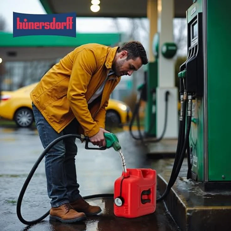 hünersdorff Kraftstoff-Kanister PROFI 10l für Benzin, Diesel und andere Gefahrgüter, UN-Zulassung, made in Germany, -geprüfte Produktion, rot – Bild 9