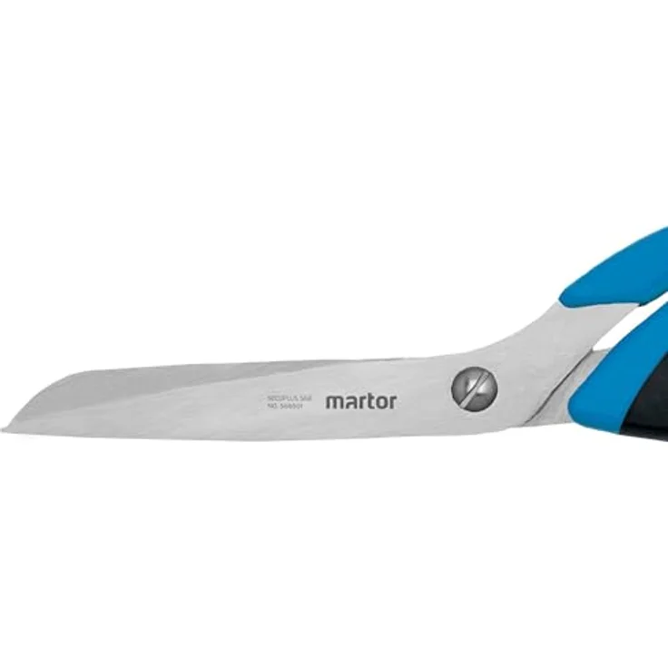 MARTOR SECUPLUS 568, Sicherheitsschere aus rostfreiem Edelstahl mit 115 mm Schneidenlänge, ergonomischem Griff, für Rechts- und Linkshänder – Bild 3