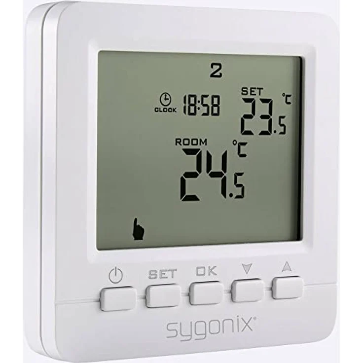 Sygonix SY-4500818 Raumthermostat Unterputz, Programmierbar mit Wochenprogramm und Urlaubsfunktion, inkl. internem und externem Sensor – Bild 3