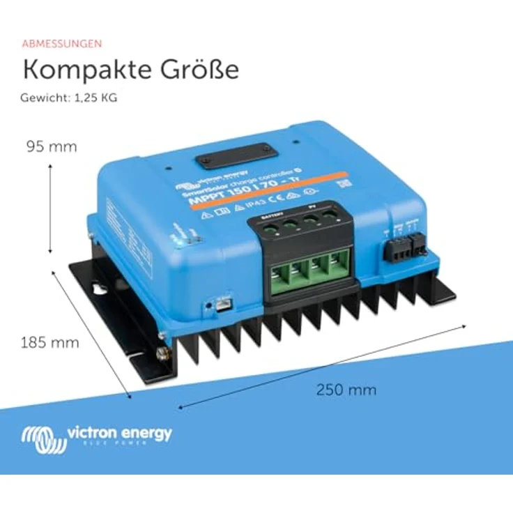 Victron Energy SmartSolar MPPT Tr 150V 70 Amp 12/24/36/48-Volt Solar Laderegler (Bluetooth) – Bild 4