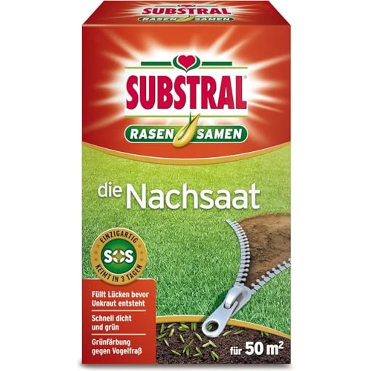 Substral Die Nachsaat Premium Rasensamen Nachsaatrasen 1kg – Bild 2