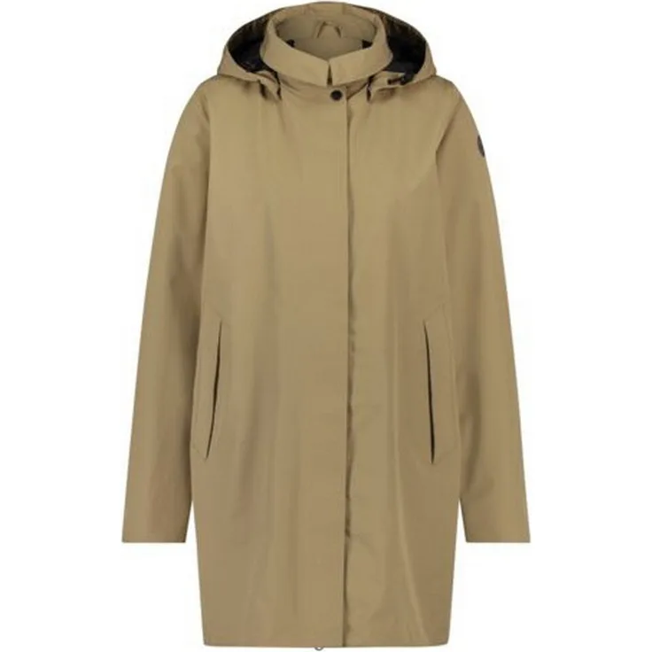 AGU Mac Rain Jacke Grün L Frau - Nachhaltige Regenjacke aus hochwertigem Sorona-Stoff, Atmungsaktiv und wasserdicht