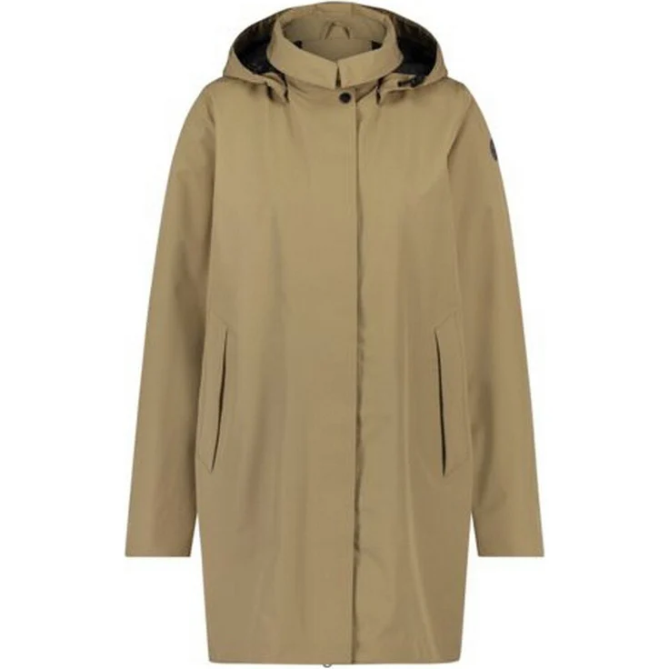 AGU Mac Rain Jacke Grün L Frau - Nachhaltige Regenjacke aus hochwertigem Sorona-Stoff, Atmungsaktiv und wasserdicht