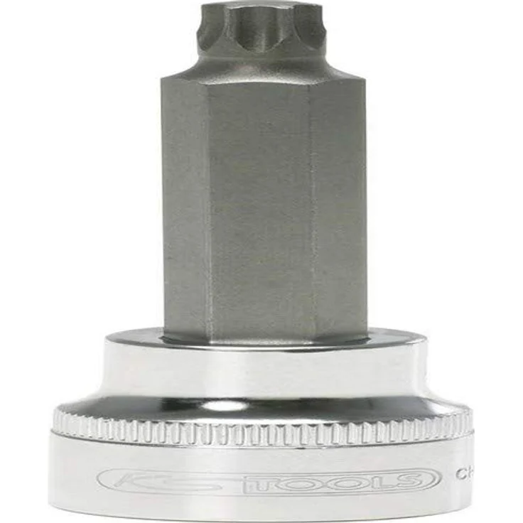KS Tools Schraubendreher, lange Torx-Ausführung mit Innenvierkantantrieb, hochglanz verchromt, Chrom Vanadium, 120 g – Bild 2