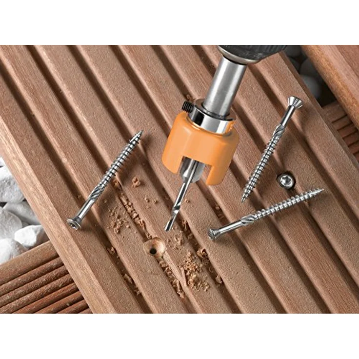 kwb HSS-M2 Hartholz-Bohrer mit Tiefenstopp und Senker, Ø 5 mm – Bild 5