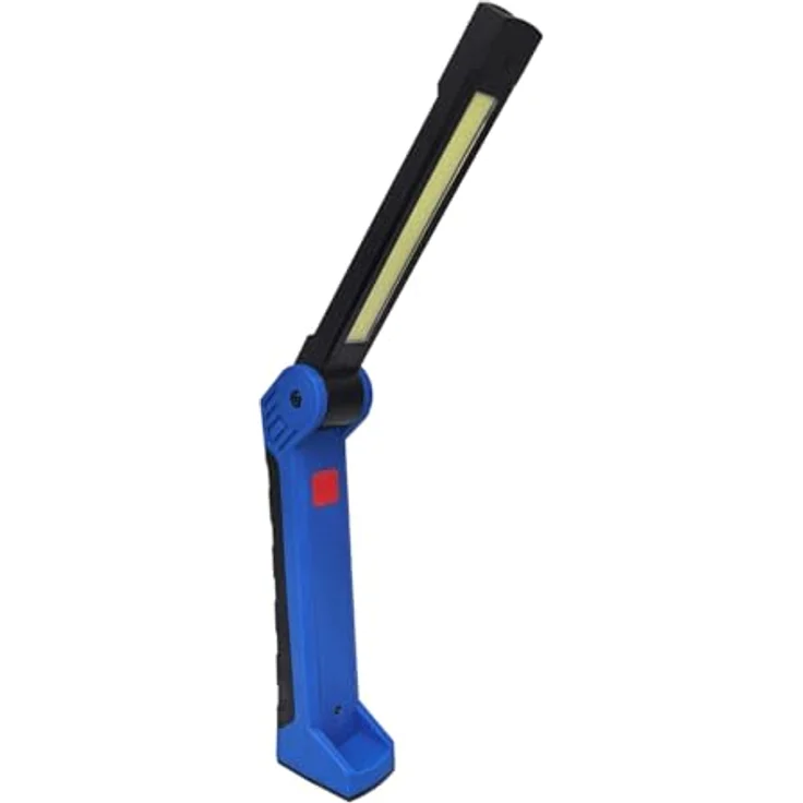 Schwabe LED Akku Handlampe 4W 400 Lumen, 6500K Tageslicht, schwenkbar 225°, USB-C Ladefunktion, Magnetfuß & Haken, IP20, robuste Werkstattlampe, Modell 42827 – Bild 1