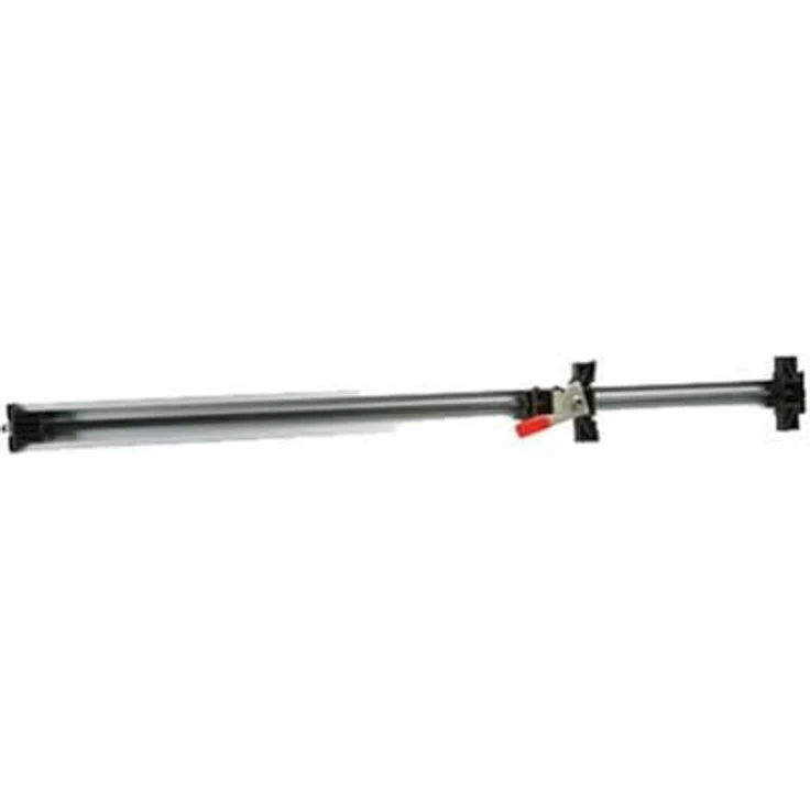 Silverline Zwinge Universal-Führungs- und Anschlagschiene 1270 mm, Doppelfunktions-Führung für Stichsägen, Oberfräsen und Kreissägen, silber – Bild 2