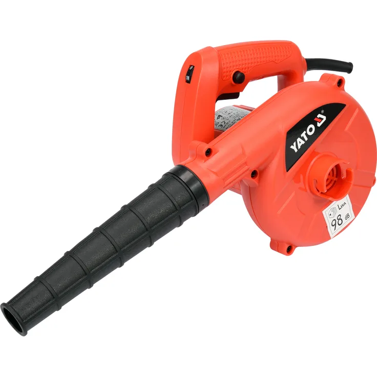 YATO YT-85170 Laubbläser - 600W - 4 m3/min - Einstellbare Geschwindigkeit - Blasen + Saugen - Inklusive Fangsack