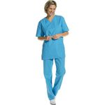 OP-Hose für Damen und Herren (Pflegebekleidung, Medizin), Farbe: Türkis (76), Größe: II