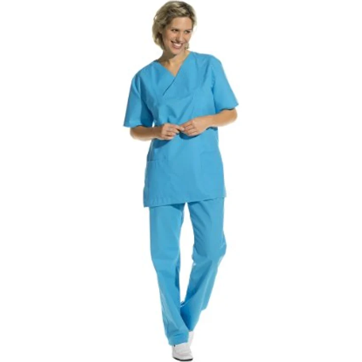 OP-Hose für Damen und Herren (Pflegebekleidung, Medizin), Farbe: Türkis (76), Größe: II – Bild 1