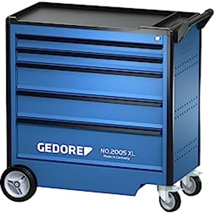 Gedore Werkzeugwagen 2005 XL, 5 Schubladen mit Vollauszug, korrosionsbeständig und kratzfest, GEDORE blau – Bild 3