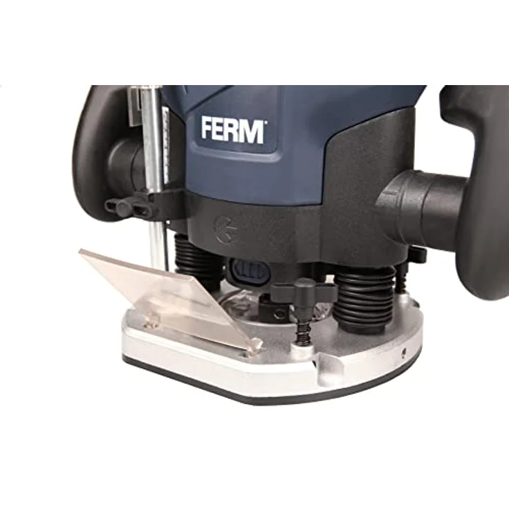 FERM Oberfräse - Fräsmaschine - 1300W - LED-Arbeitslicht - Soft griff - Mit Vakuum-Adapter - Inkl. Parallel Führung und 6-Teilige Nuthobelsatz – Bild 7