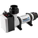 Pahlén Elektroheizer 141603, 12 kW Poolheizung mit Incoloy Heizstab und analogem Thermostat, Kunststoffgehäuse