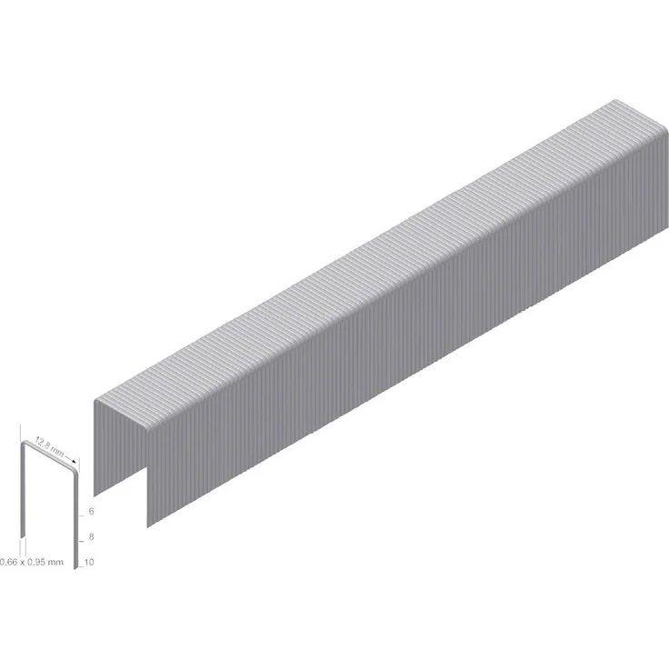 Prebena A08CNK Heftklammern Typ A, 10.000 Stück, verzinkt, Abmessungen 8mm x 12.8mm
