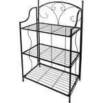 Windhager Blumenregal Metall Outdoor, Pflanzenständer Balkon klappbar, Blumentreppe, Schuhregal für innen und außen, 100x58x31cm (HxBxT)