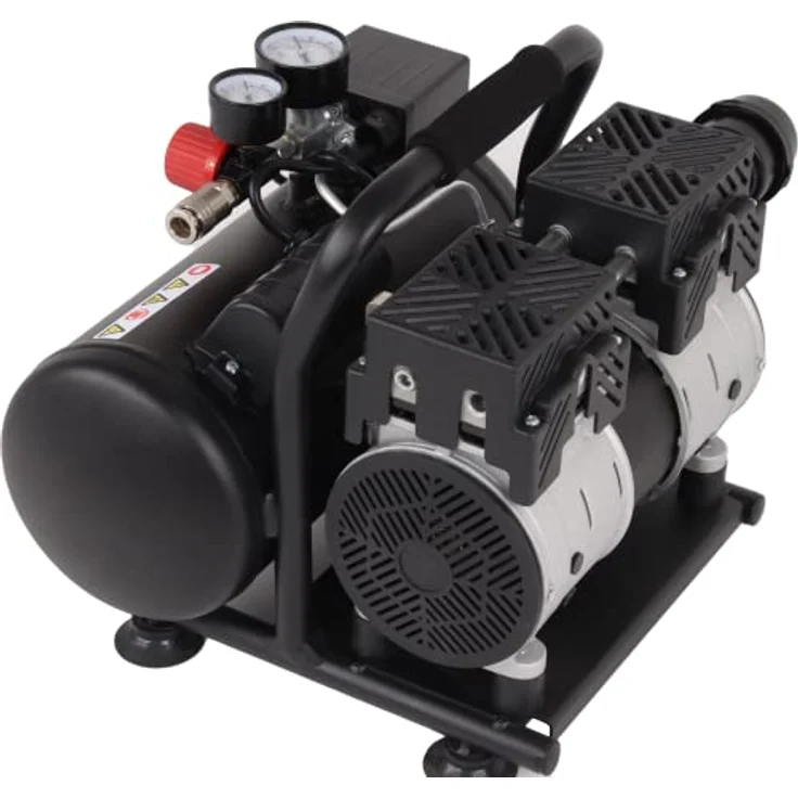 HEMAK HK-SK6+ Silent Kompressor Flüster Druckluftkompressor Silent 8 Bar 6 L 1PS – Bild 3