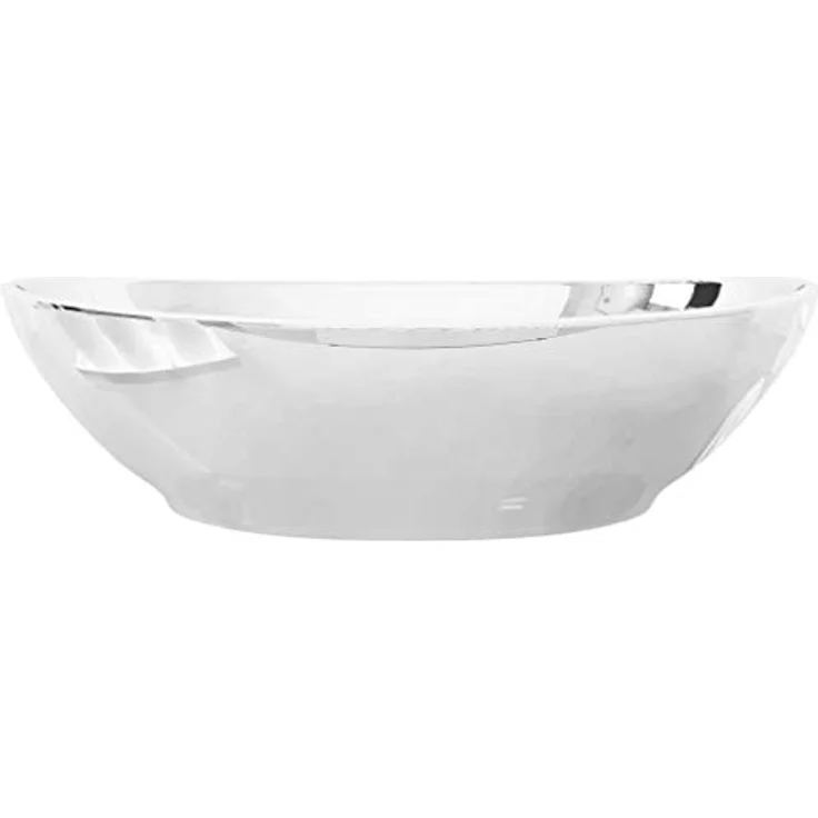 vidaXL Waschbecken 40 x 33 x 13,5 cm Keramik Silber – Bild 7