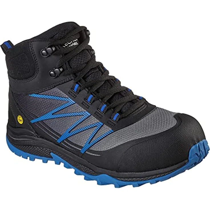 Skechers PUXAL - FIRMLE Sicherheitsschuh S1 P ESD, besonders leicht, durchtrittsicher, bequem und atmungsaktiv, schwarz – Bild 2