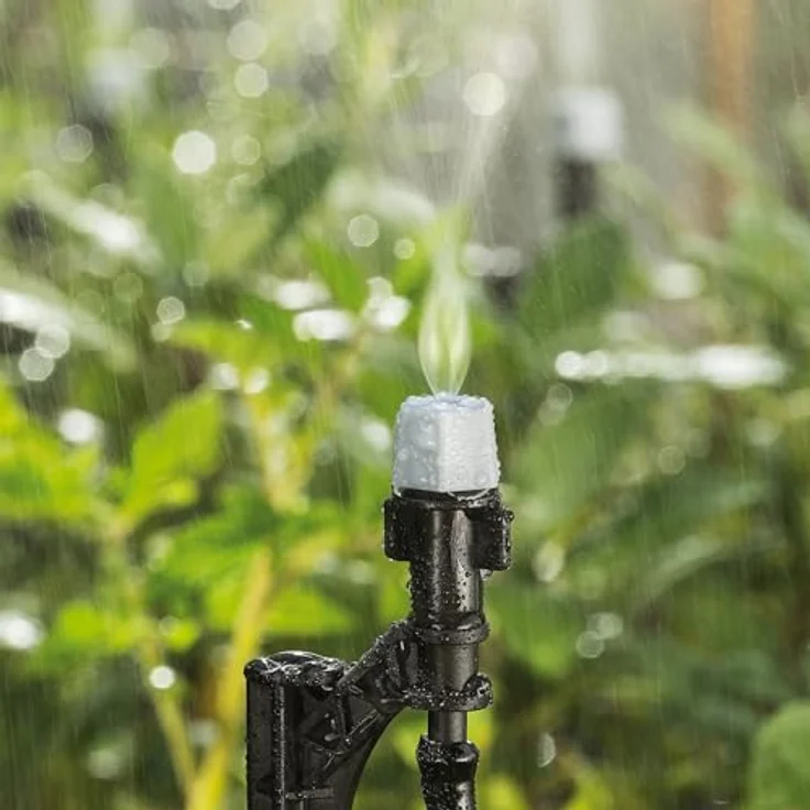 Esotec Solar Bewässerungssystem WaterSpray Professional, 20 Sprüher mit automatischem Bewässerungscomputer für Garten und Gewächshaus, umweltfreundlich und effizient, 101122 – Bild 5