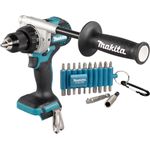 Makita DDF 486 Z Akku Bohrschrauber 18 V 130 Nm Brushless + 22 tlg. Bit Set - ohne Akku, ohne Ladegerät